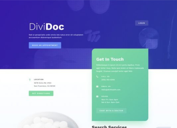 Health Clinic Landing Page