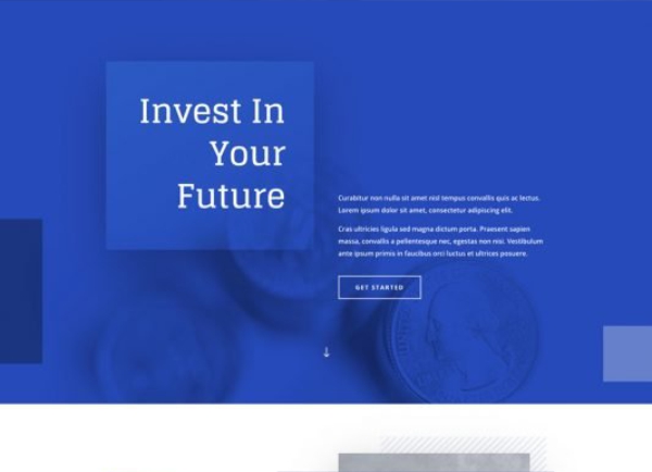 Investment Company Landing Page