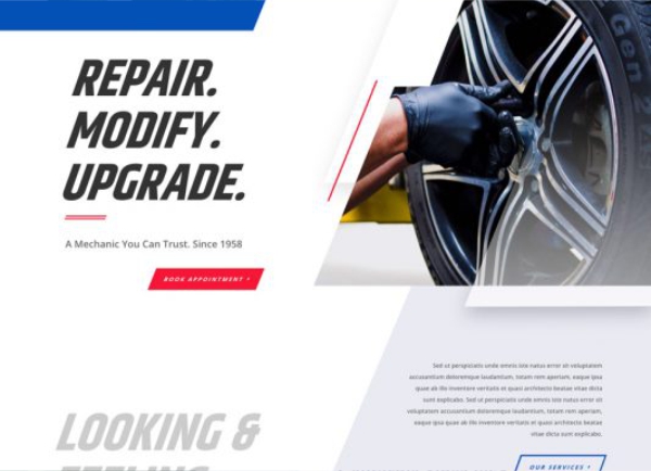Mechanic Landing Page