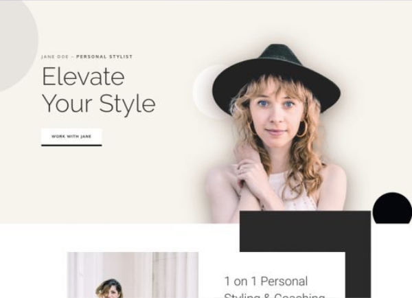 Personal Stylist Landing Page