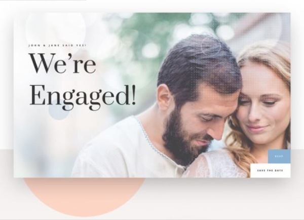 Wedding Engagement Landing Page